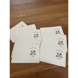 Masonic Order of the Eastern Star blank greeting cards- NOS-Lot of 29